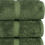 100% Cotton Premium Turkish Towels for Bathroom | 27'' X 54'' (4-Piece Bath Towels - Moss)