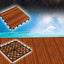 12”X12” Solid Wood Interlocking Flooring Tiles (Pack of 9), Acacia Hardwood Deck Tiles,Floor Tiles for Both Indoor & Outdoor Use, Waterproof All Weather, 6 Slat (9 Sq Ft))