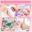 100 Pcs Nail Cleaning Brush Bulk Handle Grip Nail Brush Nail Brush Cleaner for Hands Feet Nail Cleaning Kit Pedicure for Toes and Nails Men Women, 3.15 X 1.57 X 1.02 Inches