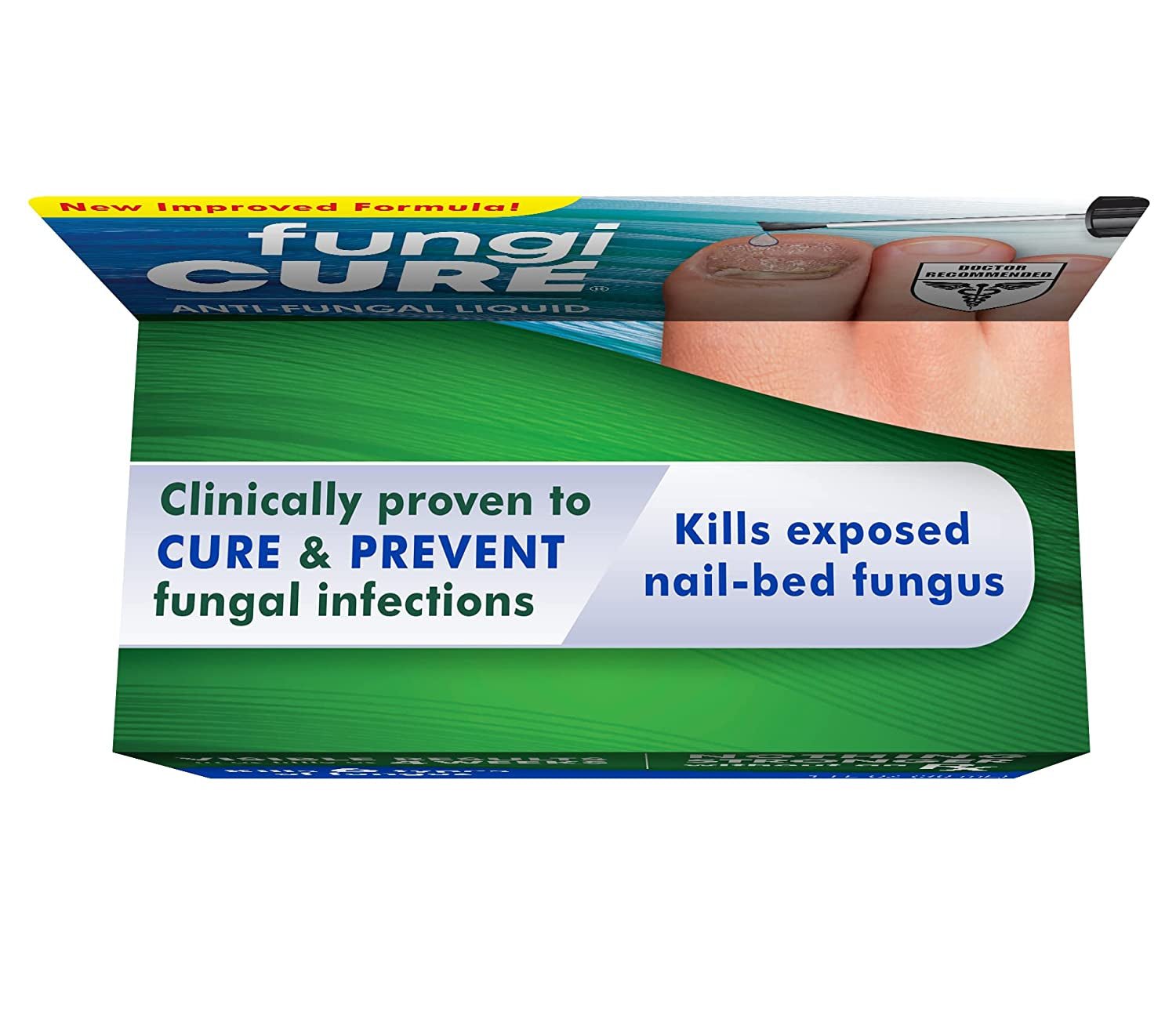 FUNGICURE Anti-Fungal Liquid - Kills 6 Types of Fungus - Clinically Proven - 1 Fl Oz