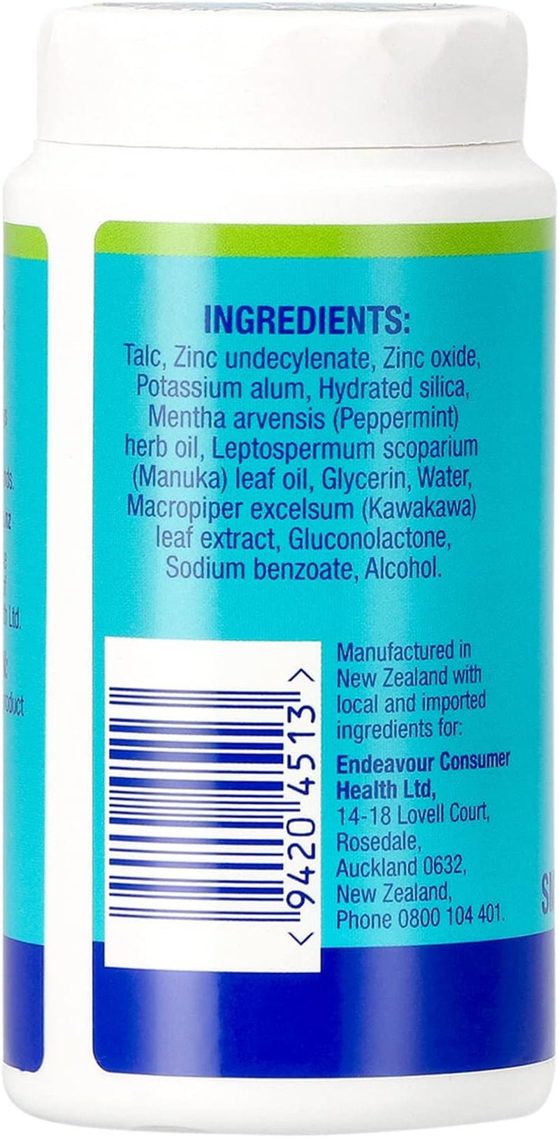 Natural Shoe Deodorizer and Foot Odor Eliminator Powder for Men, Women, and Kids, 1.76 Oz. Tub, Absorb Sweat and Moisture, Neutralize Smelly Odors, Cooling