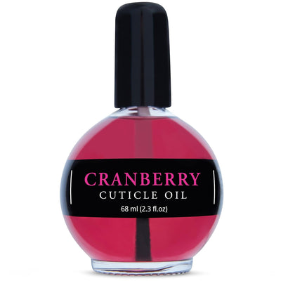 Moisturizing Cuticle & Nail Care Oil 2.3 Fl Oz - Cranberry Scented – Infused with Jojoba Oil, Aloe, Vitamin E – Nail & Cuticle Hydration, Repair, Moisturizer, Strengthener, Growth