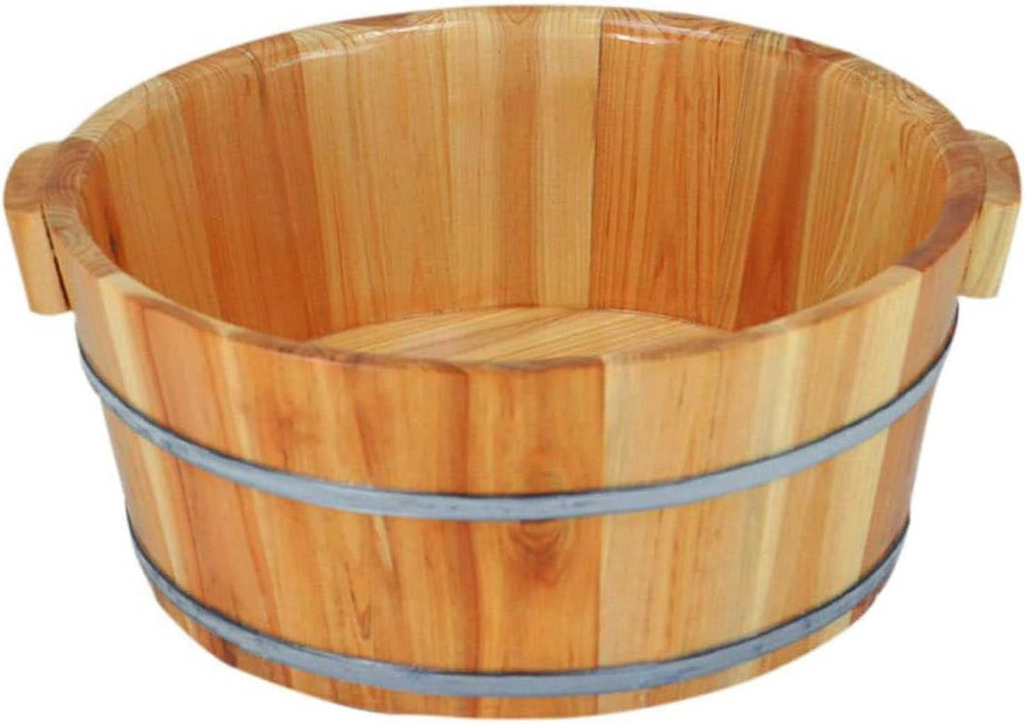 Wooden Foot Baths Spa, Foot Bath Barrel, Solid Wood Foot Tub, Washing Bowl Bucket Feet Bathbarrel Foot Soaking Basin Spa Tubfatigue Relieving Foot Bath Bucketfoot Tub for Soaking Feet-1Pcs