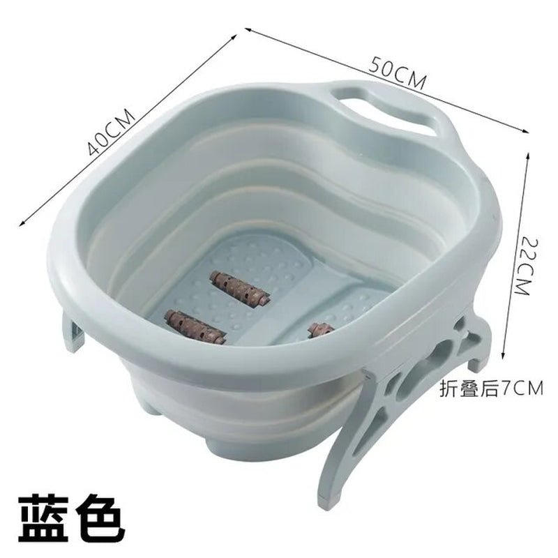 New Arrivals Collapsible Plastic Foot Bath Spa Pedicure Bubble Foot Barrel Foot Soaking Home Sauna Hot Tub Pedicure Bath