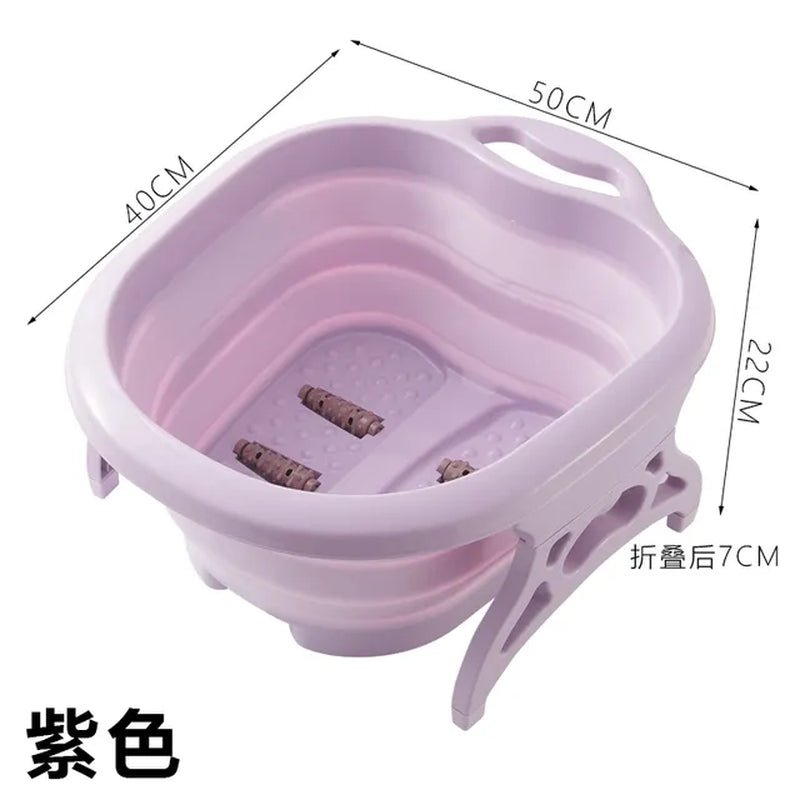 New Arrivals Collapsible Plastic Foot Bath Spa Pedicure Bubble Foot Barrel Foot Soaking Home Sauna Hot Tub Pedicure Bath