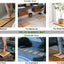 Bamboo Shower Bath Mat for Bathroom, Small Non-Slip Bamboo Wood Bathroom Mats for inside or outside (15.8 X 10.2 Inches)