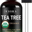 Tea Tree Essential Oil by - 100% Pure Organic Oil, for Face, Hair, Skin, Acne, Scalp, Foot and Toenails. Melaleuca Alternifolia, 1 Oz /30Ml