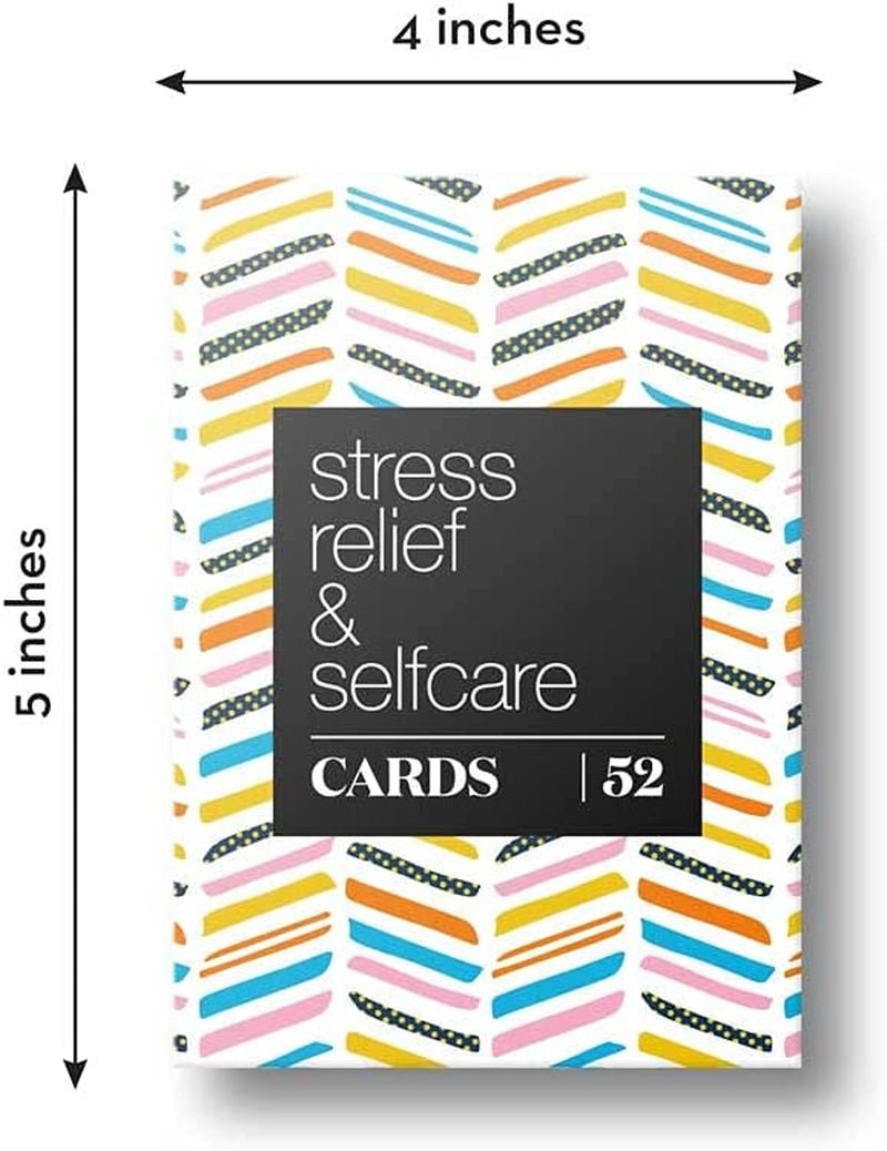 Allura &  52 Stress Less & Self Care Cards - Mindfulness & Meditation Exercises - Anxiety Relief & Relaxation