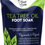 Tea Tree Oil Foot Soak with Epsom Salt - for Toenail Repair, Athletes Foot, Softens Calluses, Soothes Sore & Tired Feet, Nail Discoloration, Odor Scent, Spa Pedicure Care - Made in USA 16 Oz
