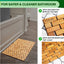 Bamboo Bath Mat for Bathroom - Wooden Bathmat, Sauna Spa Steps Decor and Accessories - 24 X 16 Inches (L X W), Natural Color