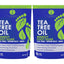 Tea Tree Oil Foot Soak with Epsom Salt & Mint, Feet Soak Helps Stubborn Foot Odor - Foot Bath Salt Softens Calluses & Soothes Sore Tired Feet, 14 Ounce (Pack of 2)