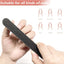 5 Pack Nail File and Buffer Block, Professional Manicure Tools Kits, 100/180 Grit, Black Nail Pedicure File and Sanding Buffing Grinding Plisher File