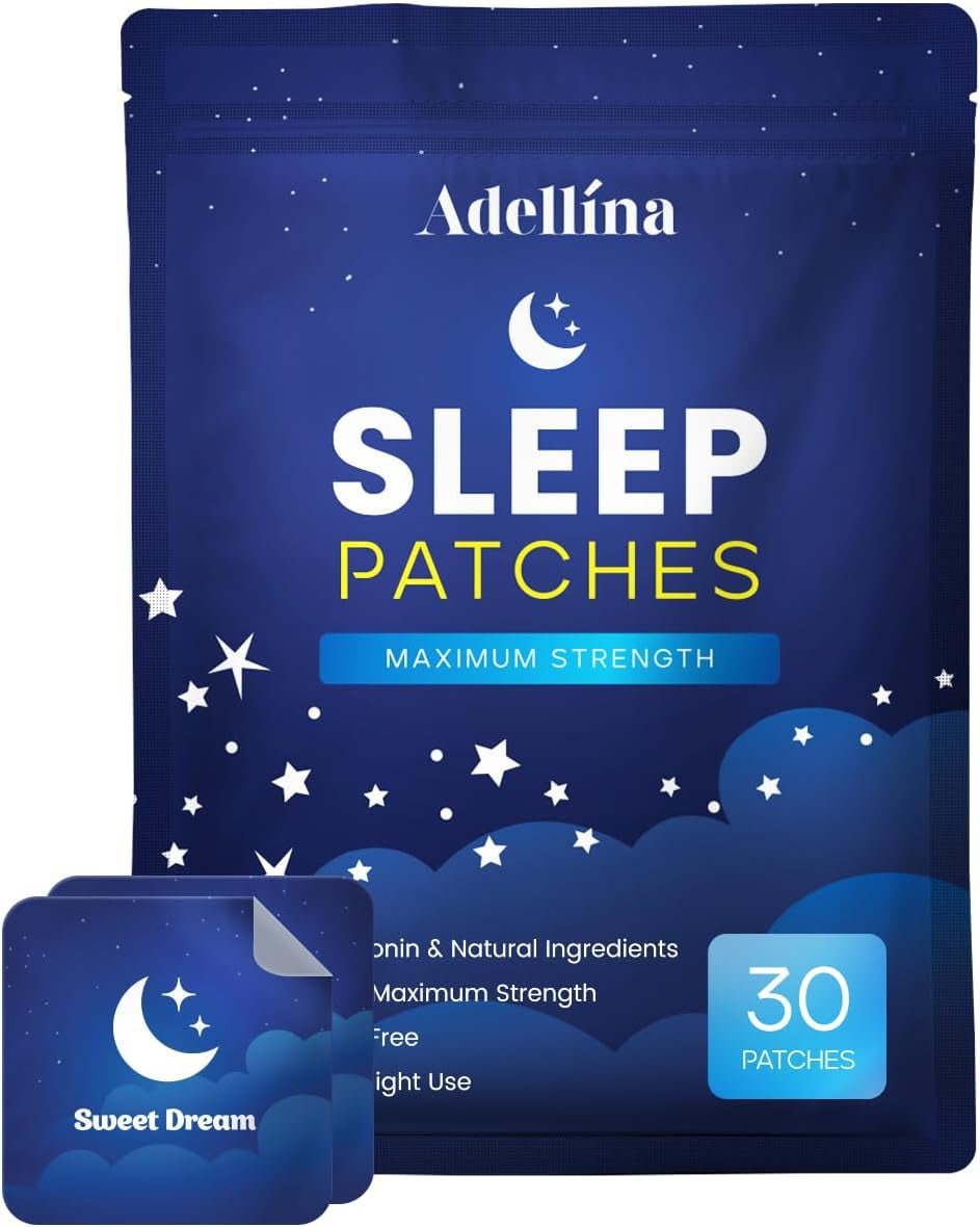 Sleep Patches, Sleep Patches for Adults Extra Strength, Skin-Friendly Patches, Easy to Apply and Comfortable, Last All Night for Men and Woman