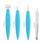 Pedicure Knife Set - Callus Shavers, Corn and Hard Thick Skin Remover Knives for Foot, Metal Nail File & Nail Lifter - Professional Pedicure Tools with Storage Box (Blue)