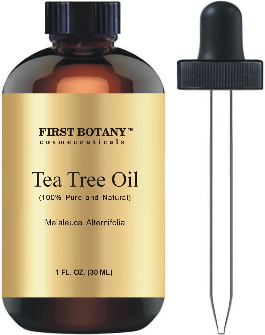 100% Pure Australian Tea Tree Essential Oil with High Conc. of Terpinen - a Known Solution to Help in Fighting Acne, Toenail Issues, Dandruff. (1 Fl Oz)
