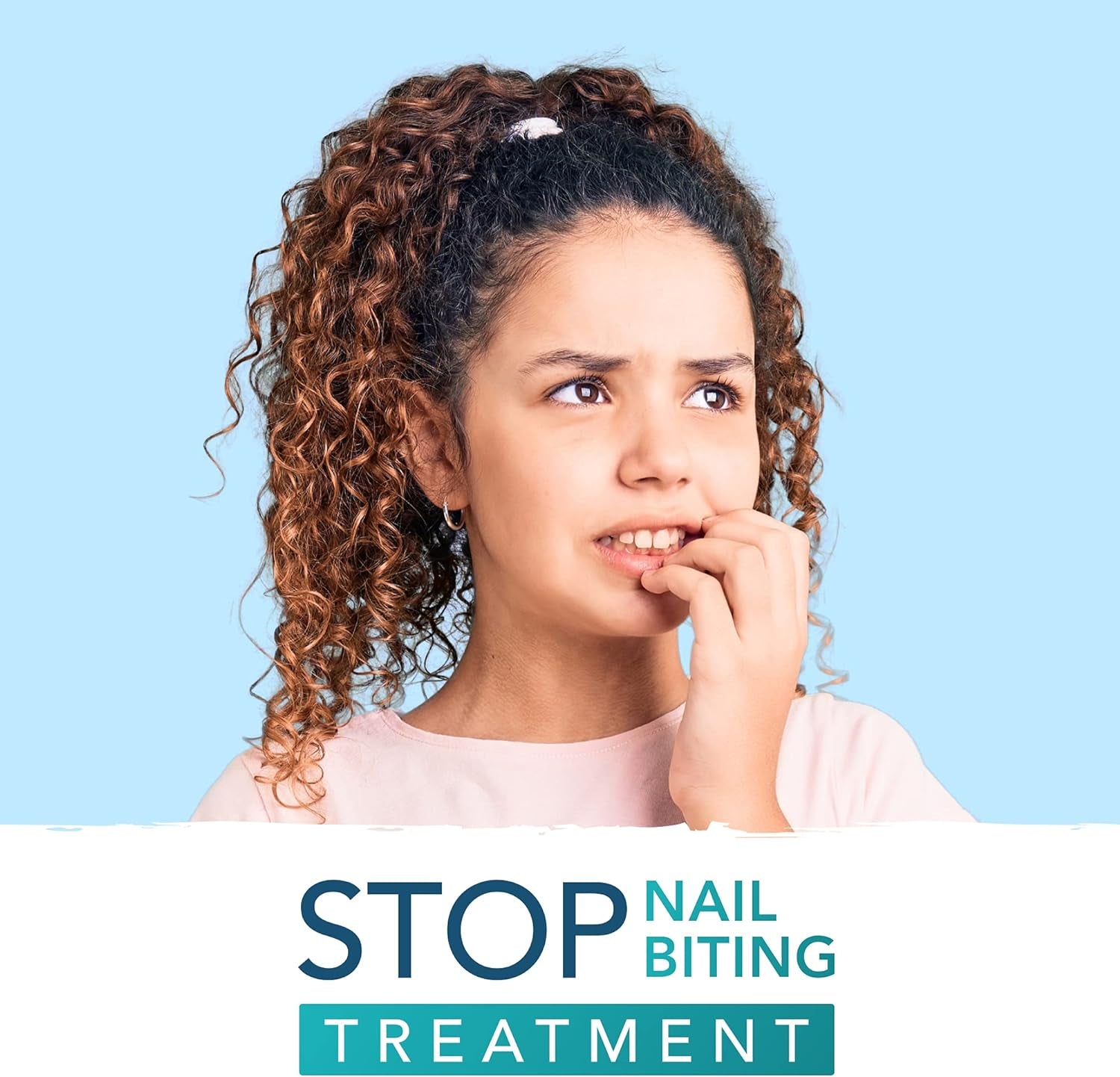 STOP NAIL BITING Treatment - Nail Polish to Help Stop Biting Nails, Bitter Taste, Easy to Apply, Safe for Children (0.5 Fluid Ounces)