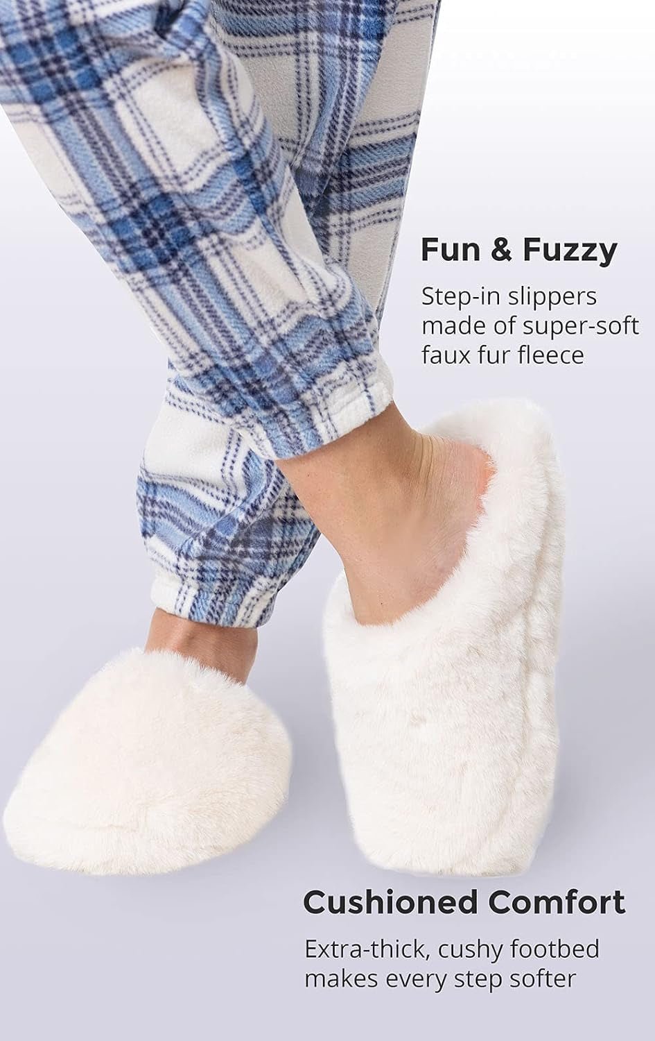 Womens Fluffy Slippers