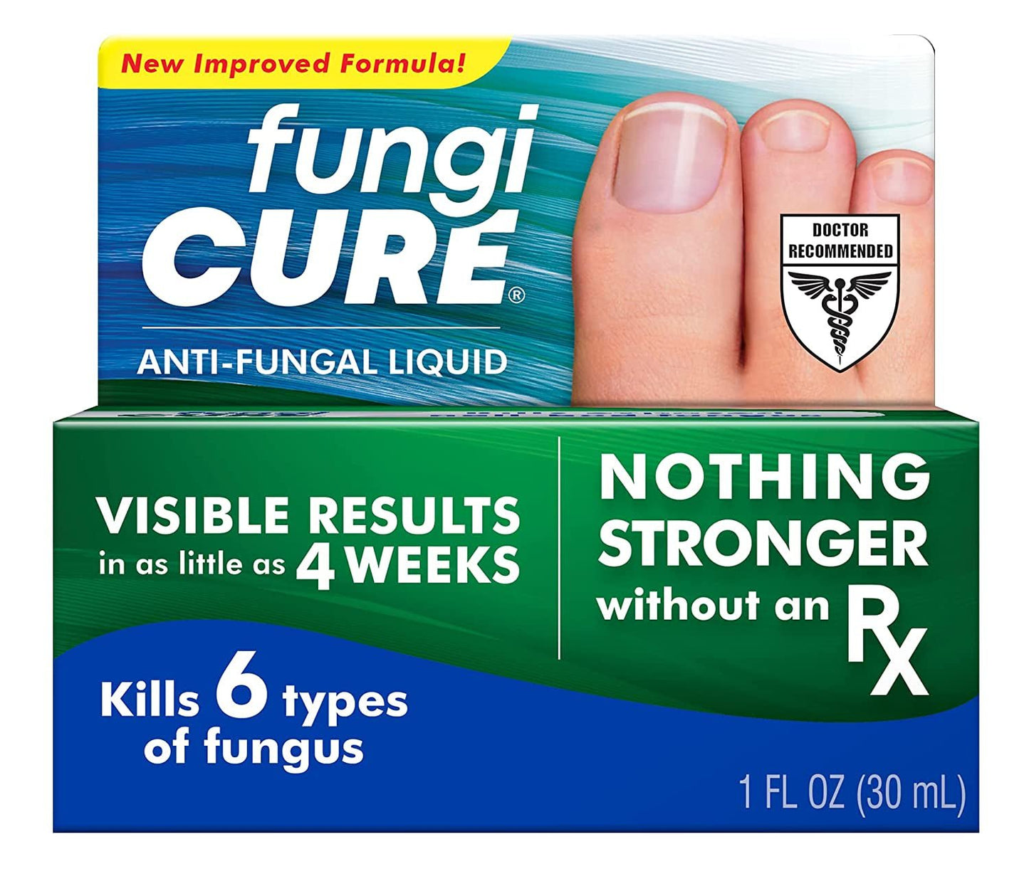 FUNGICURE Anti-Fungal Liquid - Kills 6 Types of Fungus - Clinically Proven - 1 Fl Oz