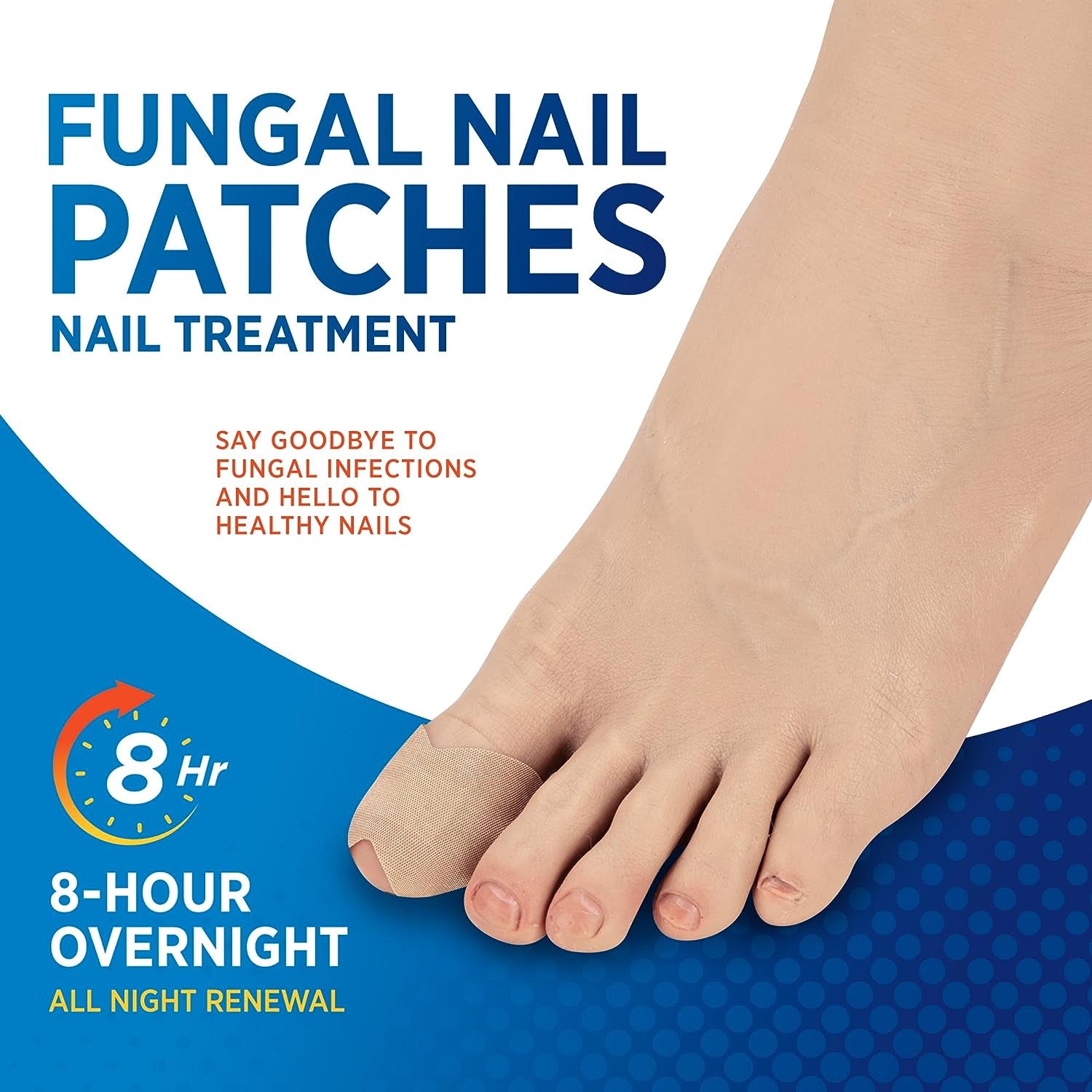 Toenail Fungus Treatment Nail Patches Extra Strength - Nail Fungus Treatment for Toenail, Toe Nail Fungus Treatment Extra Strength, Nighttime Fungal Nail Patches (21Pcs) with Liquid