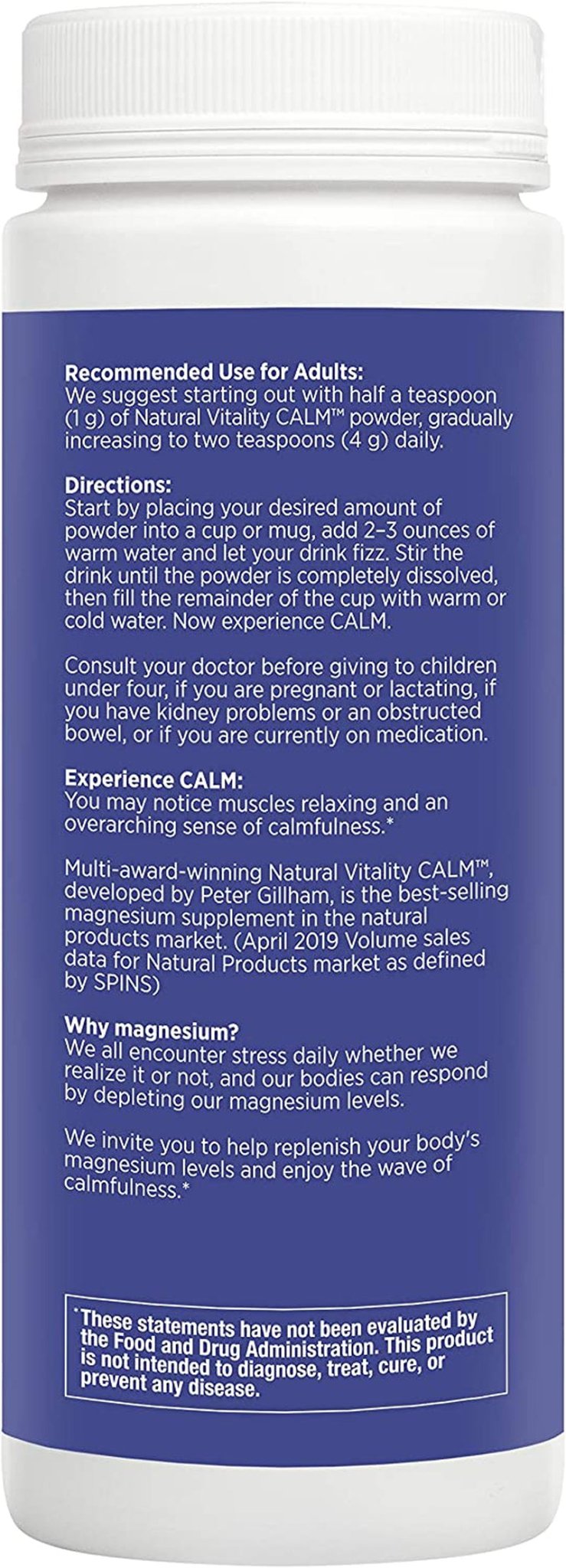 Calm, Magnesium Supplement, Anti-Stress Drink Mix Powder, Original, Raspberry Lemon - 8 Ounce (Packaging May Vary)