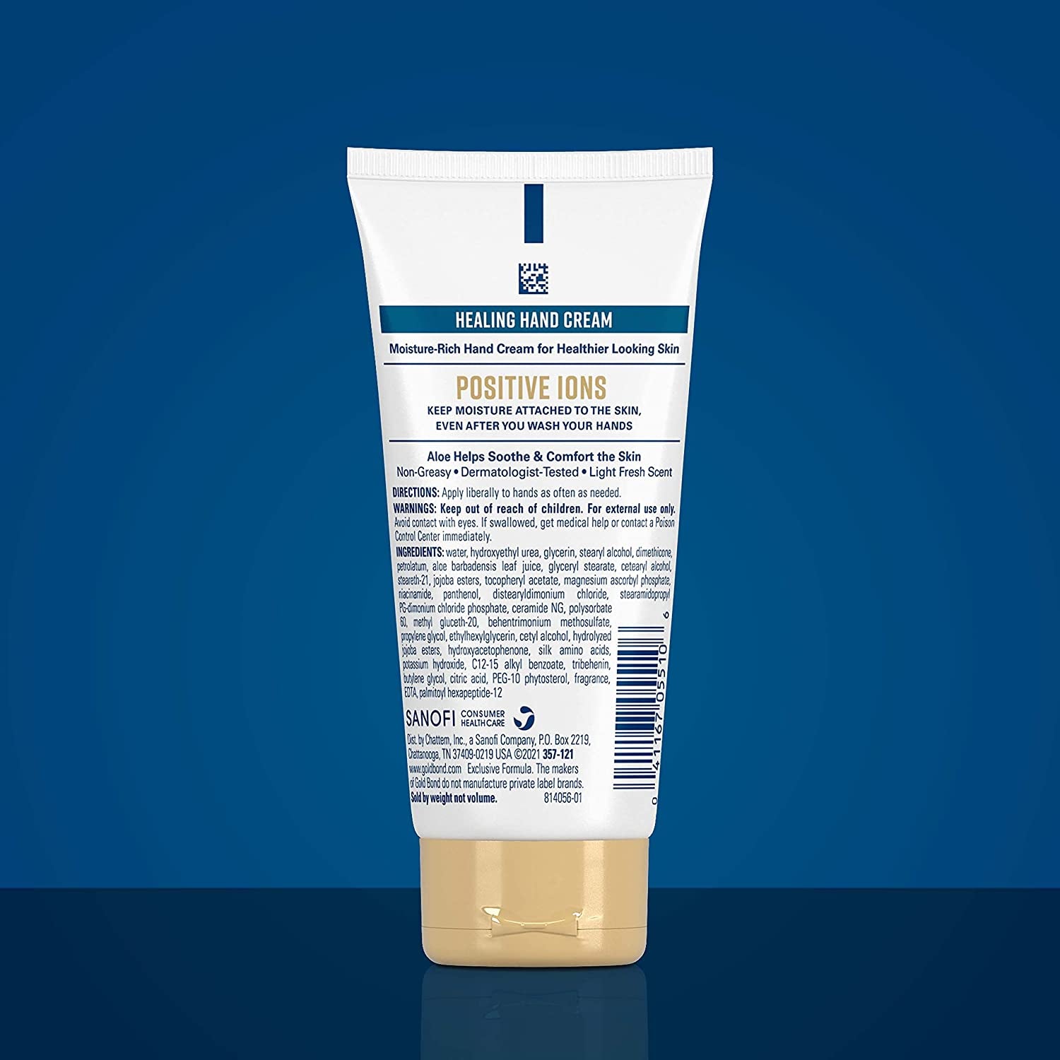 Healing Hand Cream, 3 Oz., with Aloe, Moisture That Lasts through Handwashing