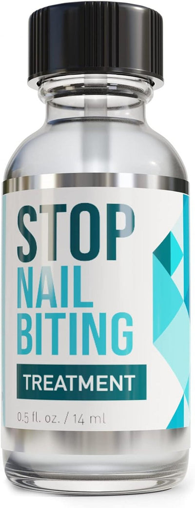 STOP NAIL BITING Treatment - Nail Polish to Help Stop Biting Nails, Bitter Taste, Easy to Apply, Safe for Children (0.5 Fluid Ounces)
