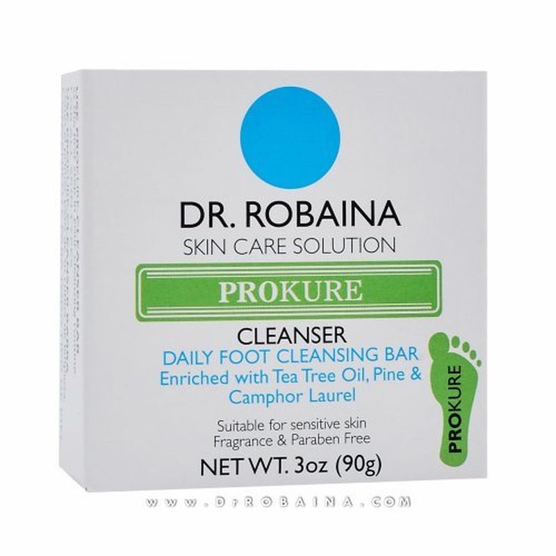Dr. Robaina Skin Care Solution PROKURE Cleanser Daily Foot and Hand Cleansing Bar for People Prone to Nail Fungus, Athlete’S Foot and Other Foot and Hand Dermatitis 3 Oz (90G)