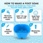 Foot Bath, Extra Large, Foot Soaking Tub - Pedicure Bowl - Foot Soak Tub (Blue)