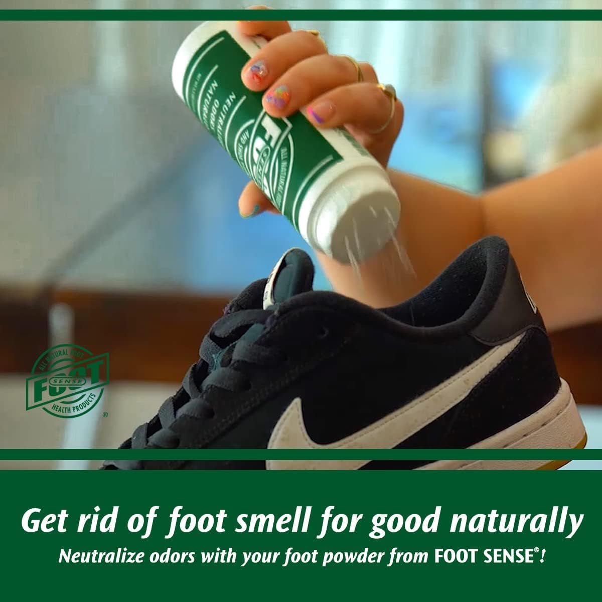 Natural Foot and Shoe Odor Eliminator – Talc-Free Shoe Deodorizer and Body Powder Neutralizes Smelly Odors – Long-Lasting, Fast-Acting Foot Powder for Kids and Adults – Usa-Made by , 3.5 Oz.