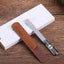 Stainless Steel Nail File with Anti-Slip Handle and Leather Case, Double Sided and Files Nails Easily for Men and Woman