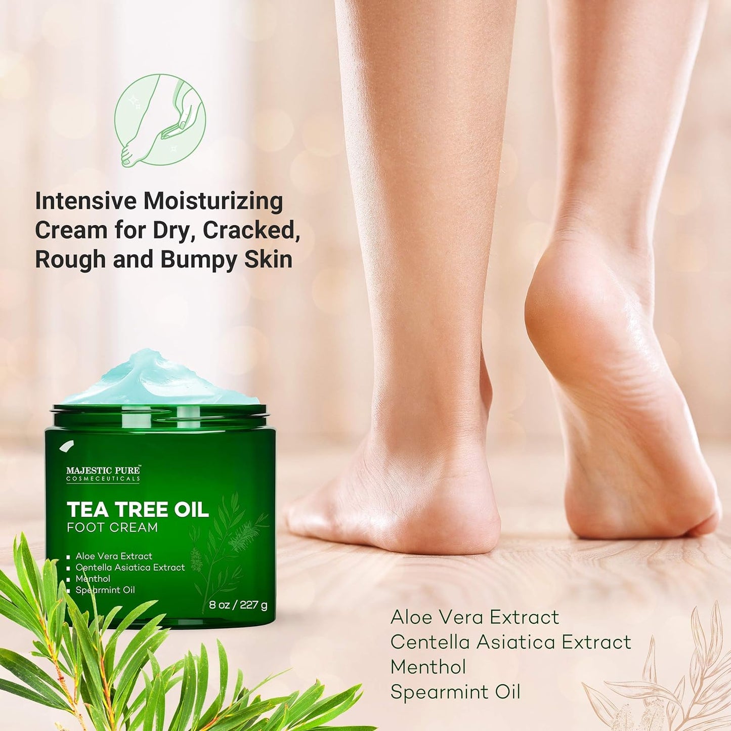 Tea Tree Body Wash and Tea Tree Athletes Foot Cream Bundle