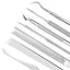 7 Pcs Ingrown Toenail File and Lifters Set, Stainless Steel Ingrown Toenail Removal Kit, Manicure Treatment under Nail Cleaner Pedicure Tools