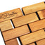 Bamboo Bath Mat for Bathroom - Wooden Bathmat, Sauna Spa Steps Decor and Accessories - 24 X 16 Inches (L X W), Natural Color