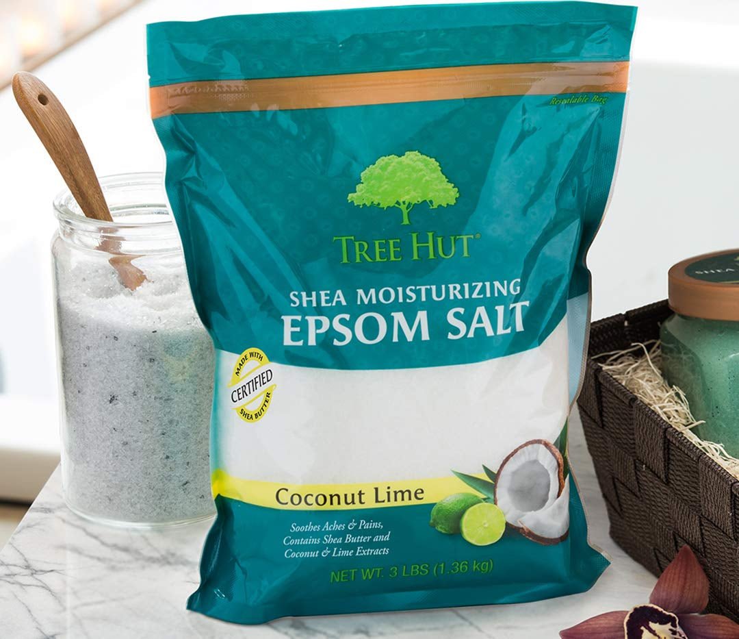 Shea Moisturizing Epsom Salt Coconut Lime, 3Ibs, Ultra Hydrating Epsom for Nourishing Essential Body Care