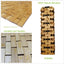 Bamboo Bath Mat with 15.7X23.6 Inch,Nature Bamboo Bathroom Mat,Roll-Up and Foldable Bamboo Shower Mat,Non Slip Shower Tub Mat for Bathtub, Shower,Sauna,Hot Tub