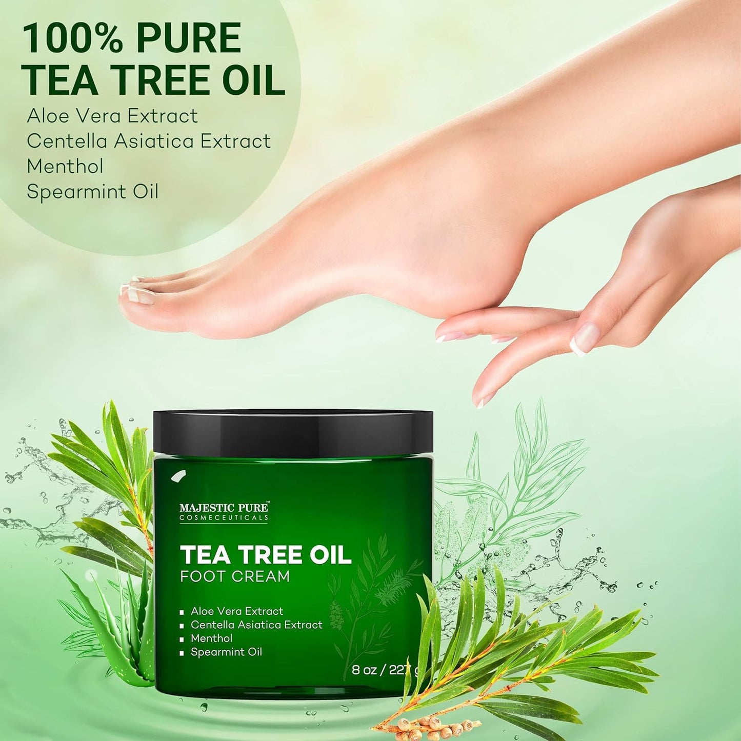 Tea Tree Body Wash and Tea Tree Athletes Foot Cream Bundle