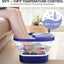 Collapsible Foot Bath with Heat, Bubble, Remote, and 24 Motorized Massage Balls - Shiny Nails