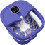 Collapsible Foot Bath with Heat, Bubble, Remote, and 24 Motorized Massage Balls - Shiny Nails