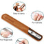 Stainless Steel Nail File with Anti-Slip Handle and Leather Case, Double Sided and Files Nails Easily for Men and Woman