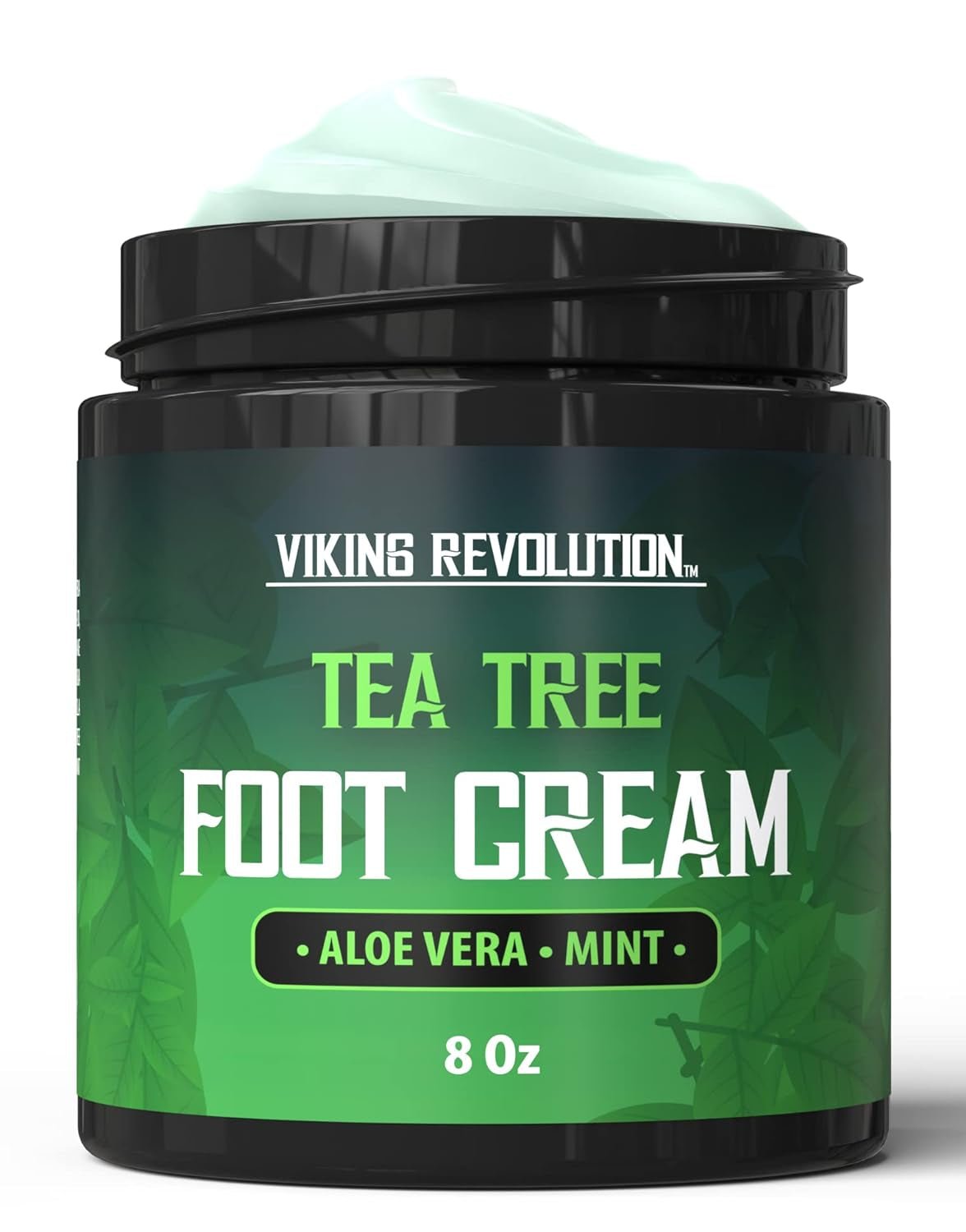 Tea Tree Foot Cream for Dry Cracked Heels - Foot Cream for Dry Cracked Feet Foot Balm for Dry Cracked Feet - Foot Cream for Dry Feet Foot Repair Cream with Aloe Vera and Mint (8Oz)