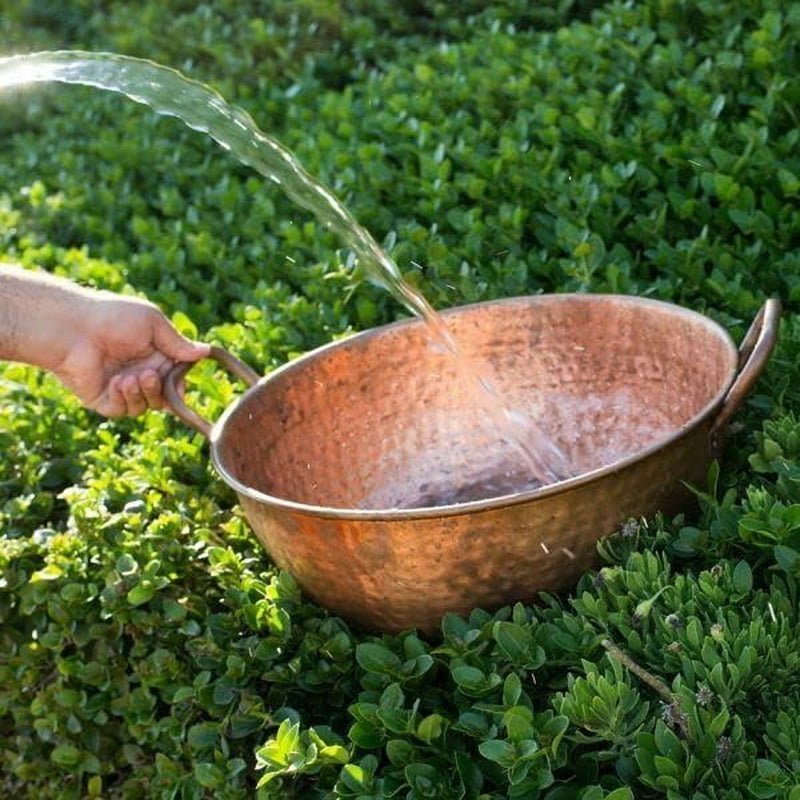 Hand-Hammered Copper Foot-Bath Bowl - Shiny Nails