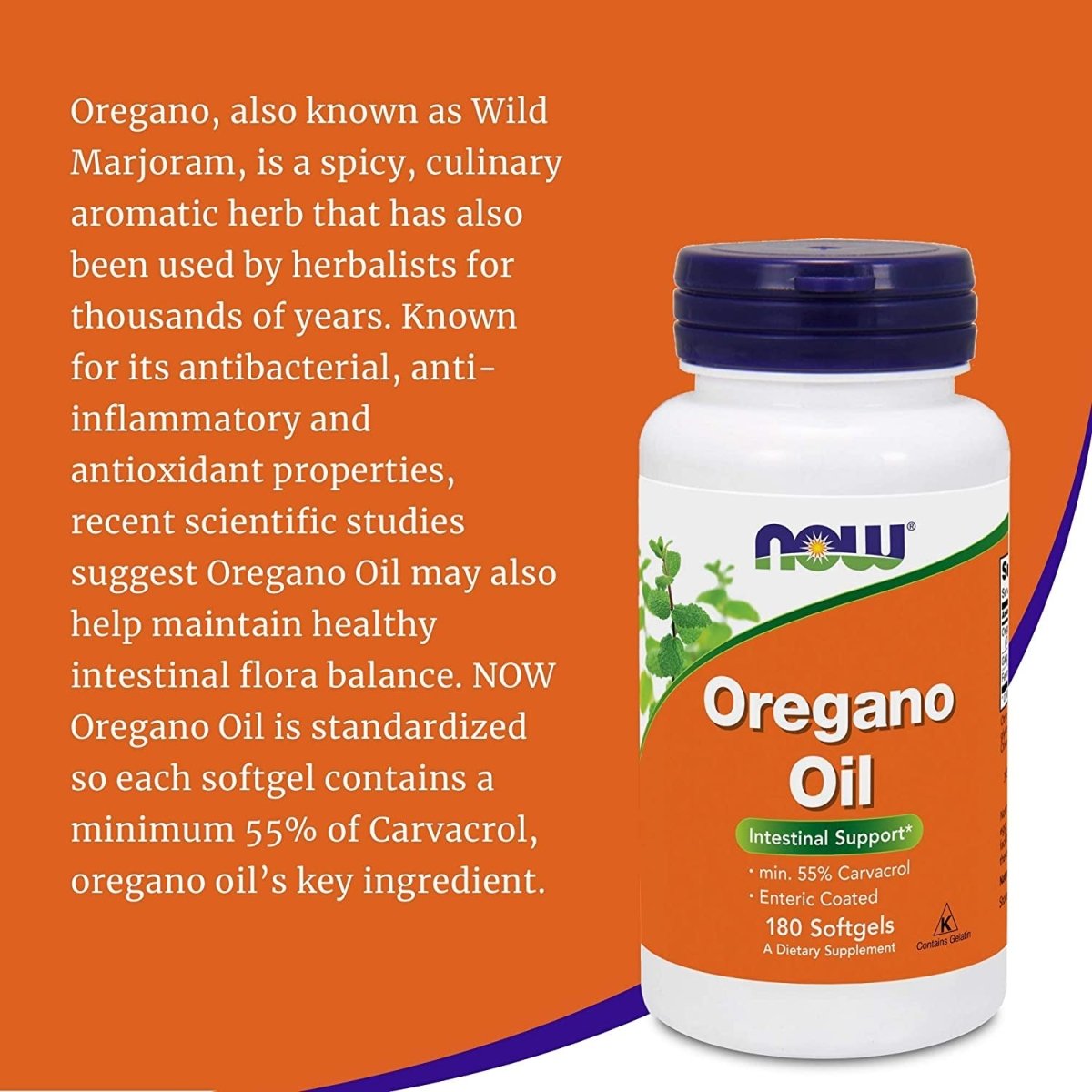 Oregano Oil (Minimum 55% Carvacrol) – 181Mg,180 Servings - Shiny Nails