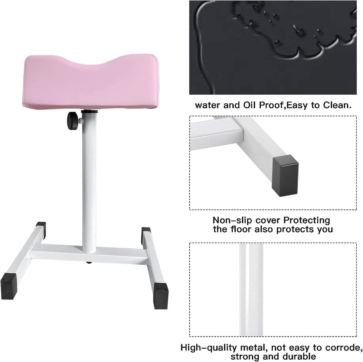 Pedicure Foot Rest Adjustable Height - Shiny Nails