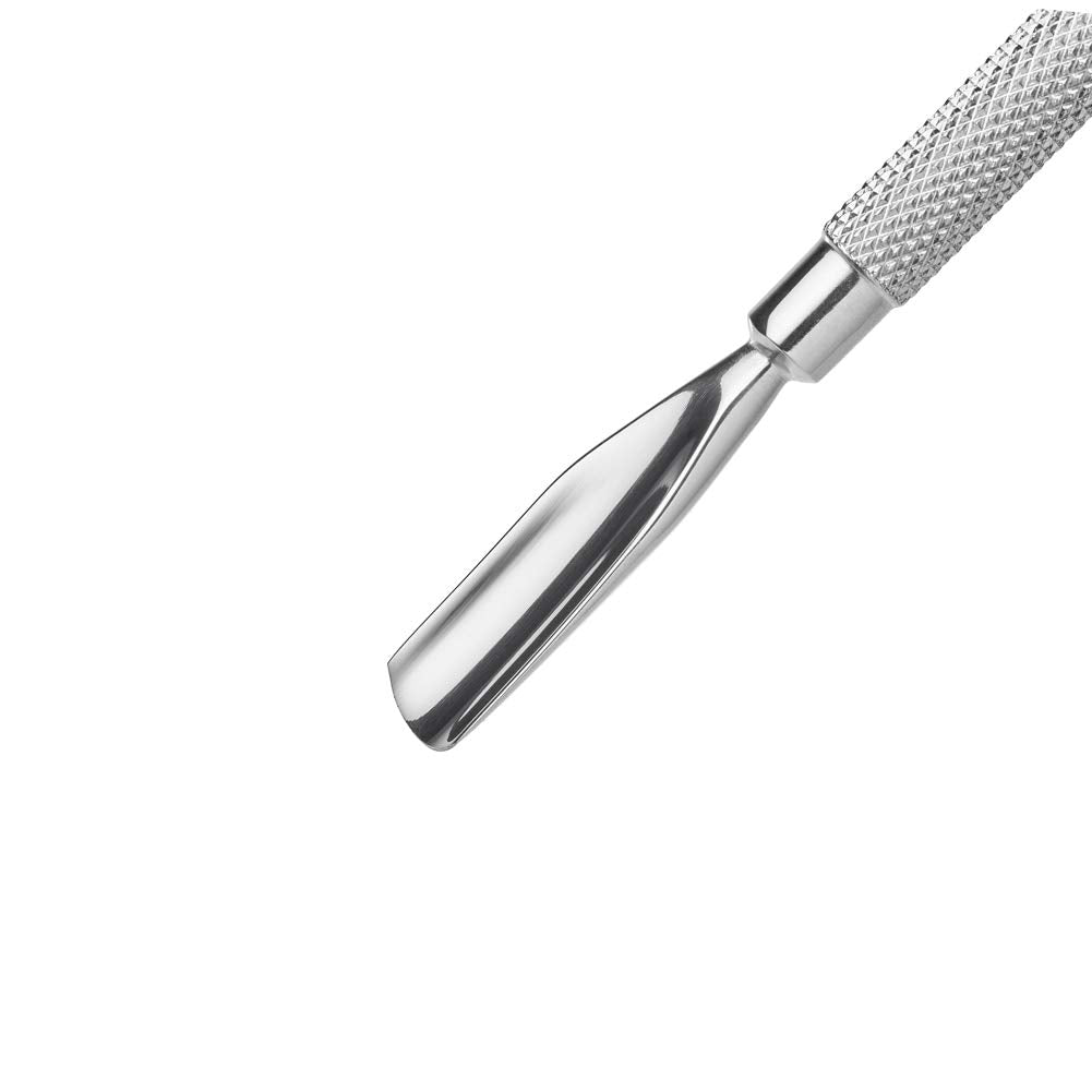 Professional Double Ended Stainless Steel Metal Pusher (Cuticle Pusher) - Style No. 106 - Shiny Nails