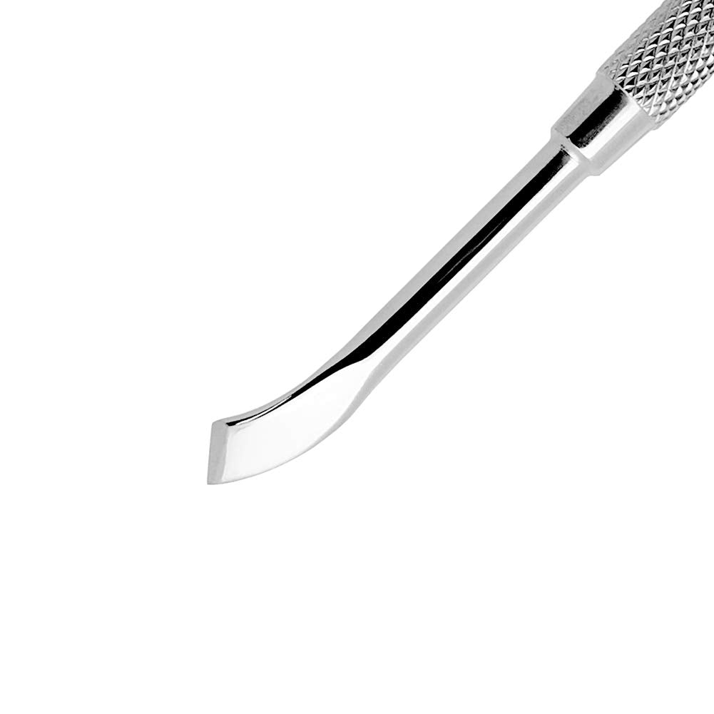 Professional Double Ended Stainless Steel Metal Pusher (Cuticle Pusher) - Style No. 111 - Shiny Nails