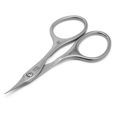 Tower Point Cuticle Scissors Self-Sharpening Grooming Scissors FINOX22 Titanium Coated Stainless Steel Professional Nail Scissors in Leather Case -Ethically Made in Solingen Germany - 4705 - Shiny Nails