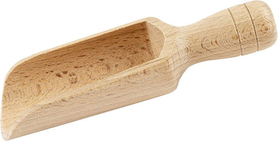 Wooden Scoop (5.5 Inches) Natural Beech Wood Scoop for Flour, Bath Salt, Sugar, Cereal, Coffee and More - Multipurpose Wooden Spoon - Shiny Nails